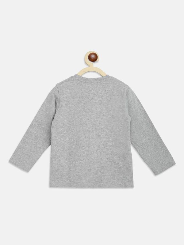 Grey T-Shirt With Print image number 1